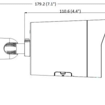 Hikvision DS-2CD2086G2H-IU 8Mp 4K Mini Bullet Zwart, Powered by Darkfighter, AcuSense, 40m IR