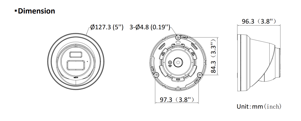 Hikvision DS-2CD2343G2-LI2U, 4MP Turret, Smart Hybrid Light, AcuSense, PoE, Micro SD slot, Microfoon