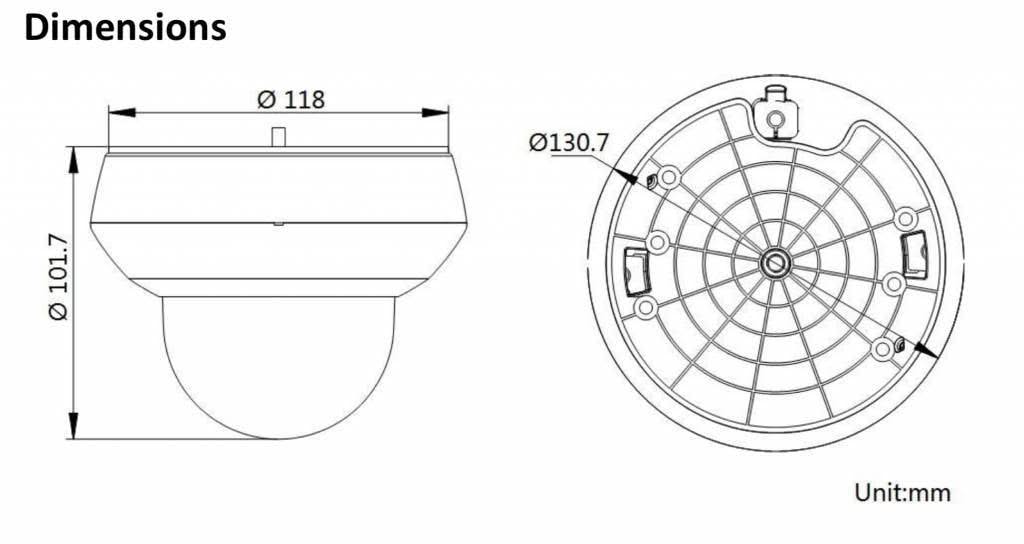 Hikvision DS-2DE2A404IW-DE3/W | 4 Megapixel | Binnen/Buiten | Nachtzicht | Mini | Wifi | 12v/PoE