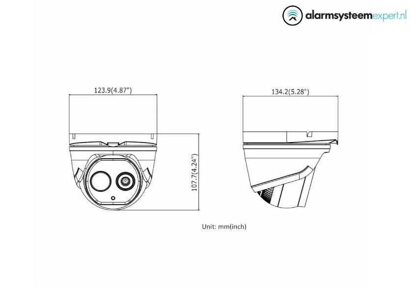 Hikvision DS-2TD1228-2/QA, Thermisch bi-spectrum Dome Camera