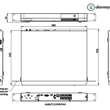 Hikvision DS-7608NI-K2/8P/4G  8 kanalen NVR 4K met HDMI 4G en PoE