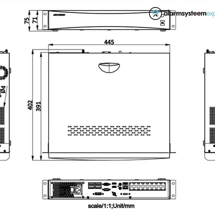 Hikvision DS-7716NXI-I4/16P/S AcuSense NVR 16 kanaals 4K recorder, tot 12mp, 4x SATA, 16x PoE