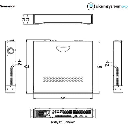 Hikvision DS-7732NI-M4/24P 32 kanaals 24x POE aansluitingen, 4K