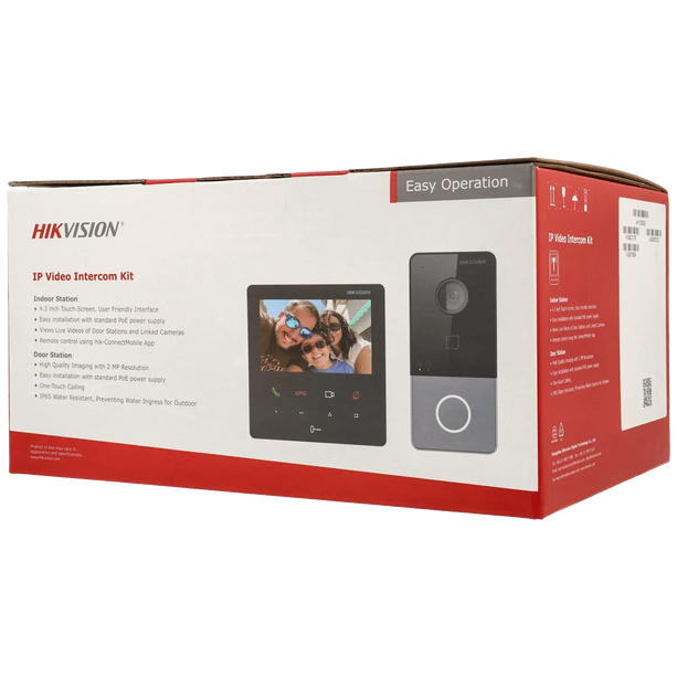 Hikvision DS-KIS606-P Video-Intercom KIT (zonder PoE switch)