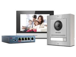 Hikvision Hikvision Complete intercom kit RVS met PoE switch