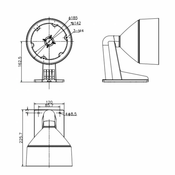 Hikvision Hikvision DS-1273ZJ-DM26 aluminium wandbeugel