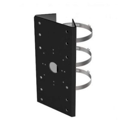 Hikvision Hikvision DS-1275ZJ-SUS Black, zwarte paalmontagebeugel met klemmen