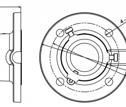 Hikvision Hikvision DS-1663ZJ BEUGEL PTZ DOME Deckenmontage 57mm