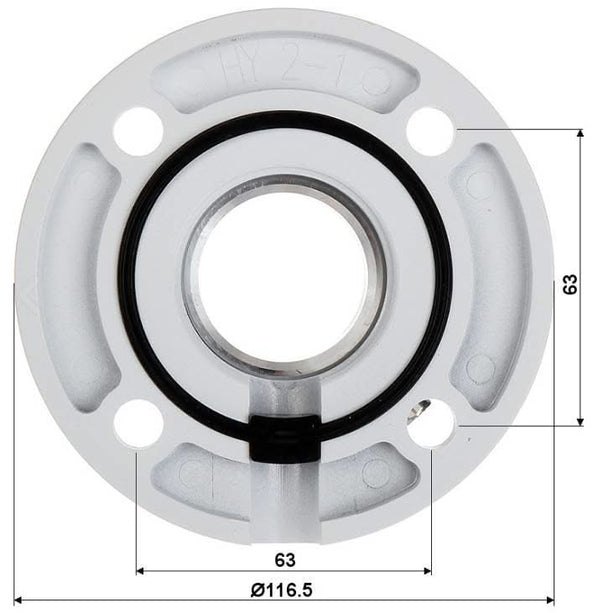 Hikvision Hikvision DS-1663ZJ BEUGEL PTZ DOME Plafondsteun 57mm