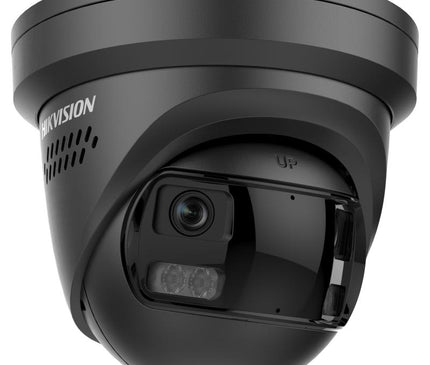 Hikvision DS-2CD23127G3P-LIS2UY/SL Noir, caméra 12 MP à 180 degrés, double objectif, ColorVu 3.0, PoE