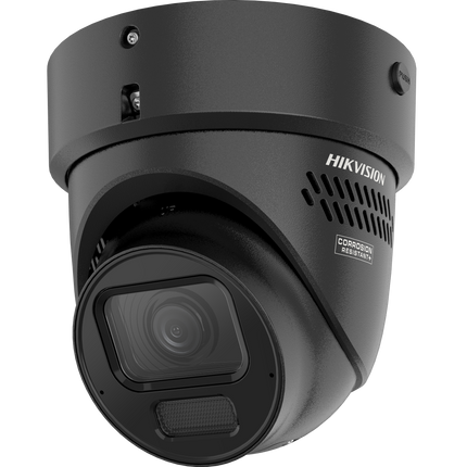 Hikvision Hikvision DS-2CD2H86G2H-IZS2UY/SL Zwart, 8Mp 2.8-12mm, AcuSense Turret, varifocal motorzoom