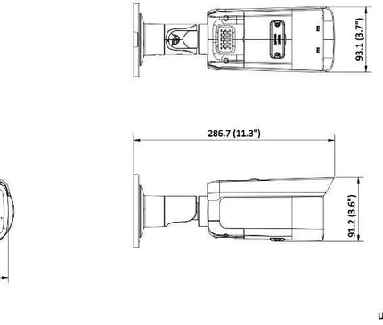 Hikvision Hikvision DS-2CD2T86G2H-IS2U/SL 8MP 4K Bullet, AcuSense, 60m IR. Speaker en Alarm LED