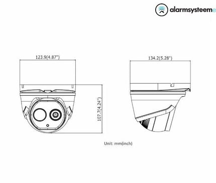 Hikvision Hikvision DS-2TD1228-2/QA, Thermisch bi-spectrum Dome Camera Zwart