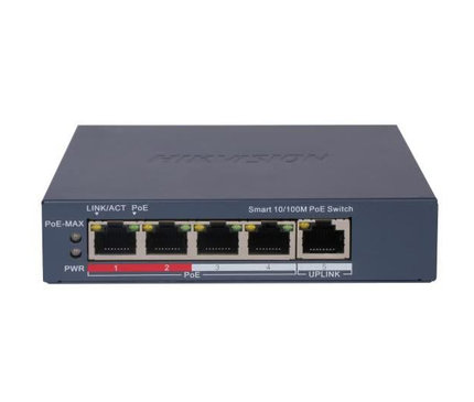 Hikvision Hikvision DS-3E1105P-EI, 5 port Smart switch with 4x PoE, 100 Mb