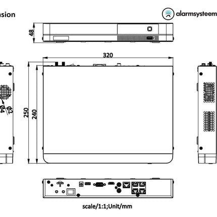 Hikvision Hikvision DS-7604NI-K1/4P/4G 4-Kanal NVR mit 4K HDMI 4G und PoE