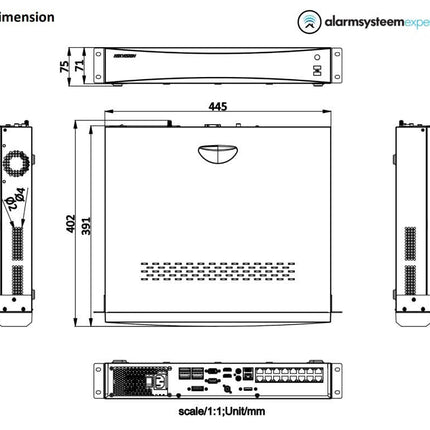 Hikvision Hikvision DS-7732NXI-I4/S Netzwerk-Videorekorder 32 Kanäle ohne PoE, 4x SATA