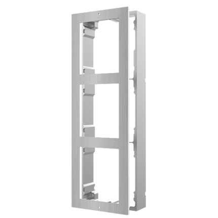 Hikvision Hikvision DS-KD-ACW3/S modular intercom surface mount frame 3 modules stainless steel