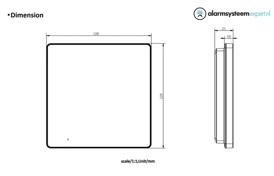 Hikvision Hikvision DS-KH6110-WE1 Binnenpost met 4.3 inch scherm PoE/12v WiFi