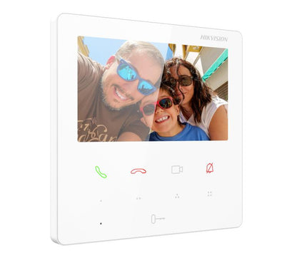 Hikvision Hikvision DS-KH6110-WE1 Binnenpost met 4.3 inch scherm PoE/12v WiFi, WIT