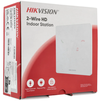 Hikvision Hikvision DS-KH7000EY-E2-W, 2-Draads Modulaire intercom, binnenpost