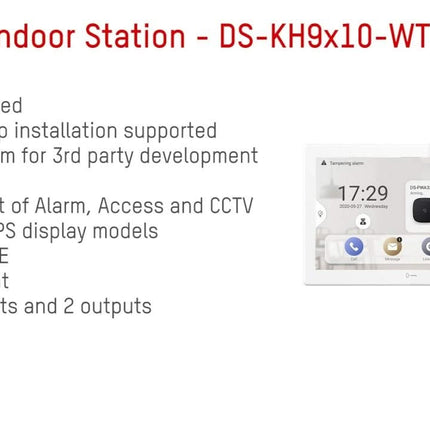 Hikvision Hikvision DS-KH9510-WTE1(B) All-in-one Indoor Station 10.1 Inch Android