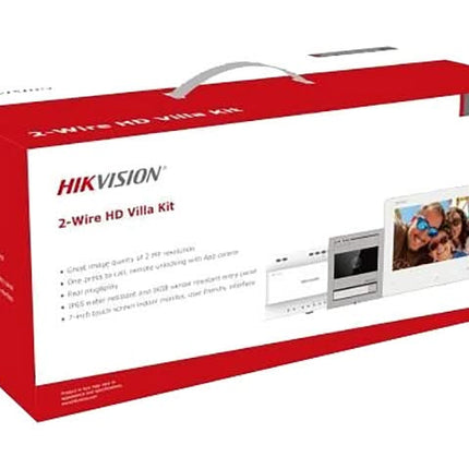 Hikvision Hikvision DS-KIS704EY Video intercom 2 Draads Full HD Aluminum 2-draads Set
