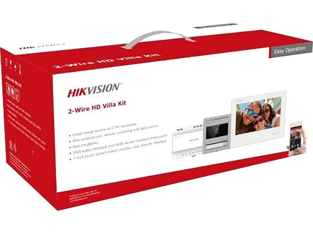 Hikvision Hikvision DS-KIS704EY Video-Gegensprechanlage 2-Draht Full HD Aluminium 2-Draht Set