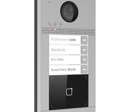 Alarm SystemExpert.fr Alarm SystemExpert.fr DS-KV8413-WME1/FLUSH 4 poussoirs de sonnette encastrés illumination IR PoE 12v
