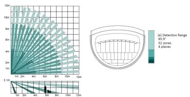 Hikvision Hikvision DS-PDPC12PF-EG2-WE Wireless ColorVu Photo-PIR 12m range Black