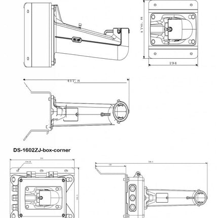 Hikvision Hikvision Support d'angle DS-1602ZJ Angle