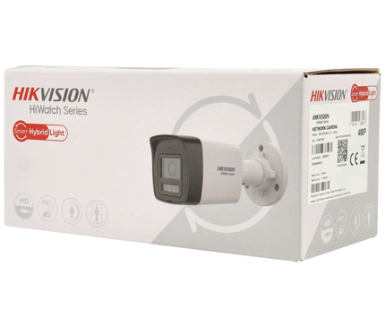 Hikvision Hikvision HWI-B180HA-LUF/SL, 8Mp/4K Smart Hybrid-Light Bullet camera, PoE, Micro sd slot, 2-way audio