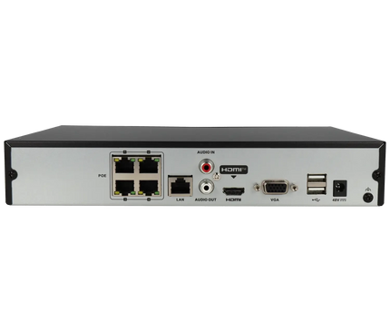 Hikvision Hikvision HWN-4104MH-4P, 4 Channel 8Mp/4K NVR, 4x PoE