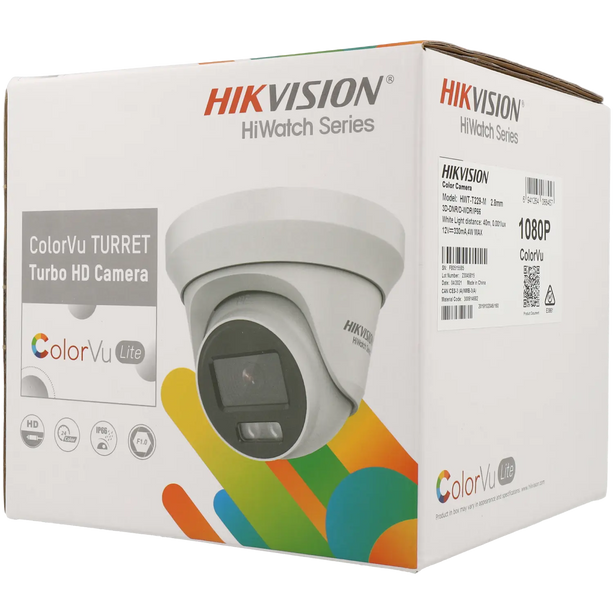 Hikvision Hikvision HWT-T229-M, 2MP, Mini-Turret, ColorVu, Turbo HD, 4 in 1 video output coax