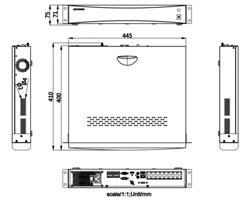 Hikvision Hikvision iDS-7716NXI-M4/16P/X, DeepinMind NVR 16 canaux PoE, caméra IP jusqu'à 32 MP