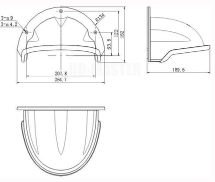Hikvision Hikvision Rain hood DS-1250ZJ tbv dome cameras