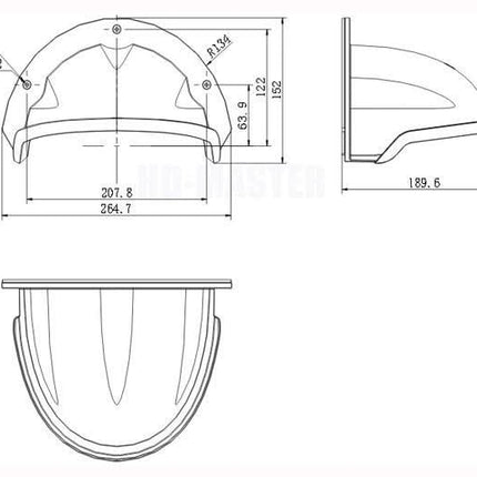 Hikvision Hikvision Regenkap DS-1250ZJ tbv domecamera's