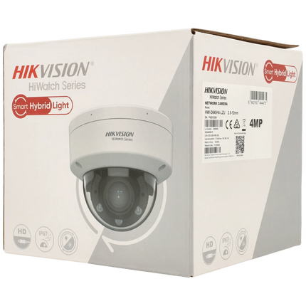 Hikvision HWI-D640HA-LZU, 4MP Dome camera, optische zoom 2.8mm-12mm, PoE, Smart Hybrid Lights, 2x Mic.