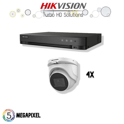 Hikvision Turbo HD Set | 4x Eyeball | 5 Megapixel |