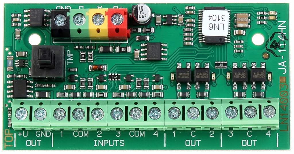 Jablotron JA-114HN BUS aansluitmodule met 4 in- en uitgangen