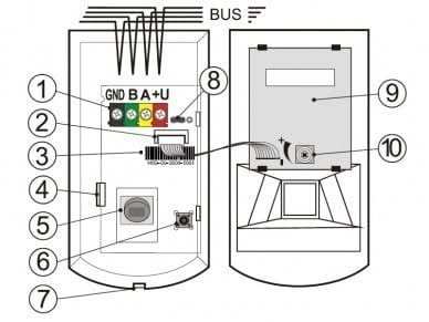 Jablotron JA-121PW Bus PIR / MW bewegingsmelder