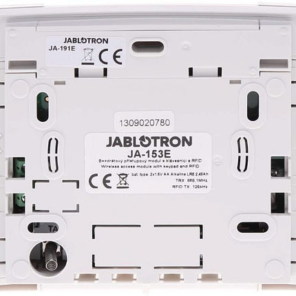 Jablotron JA-153E Draadloos codebedienpaneel met RFID en toetsenbord