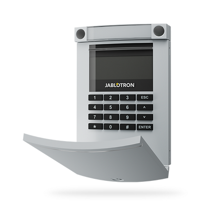 Jablotron JA-154E-GR, Bediendeel draadloos, LCD en RFID Grijs