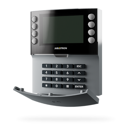 Jablotron Jablotron JA-115E-GR, Panneau de contrôle filaire avec clavier, écran LCD et lecteur RFID