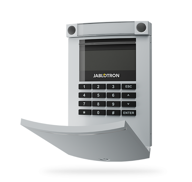 Jablotron JA-154E-GR, Contrôleur sans fil, LCD et RFID Gris