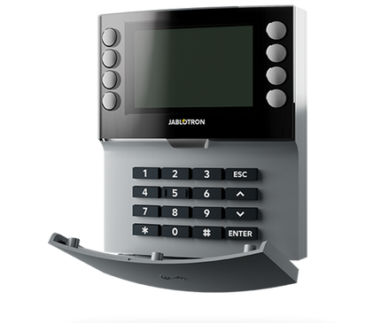Jablotron Jablotron JA-155E-GR, Wireless controller with four-segment keypad, LCD and RFID reader