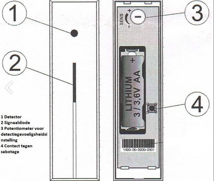 Jablotron Jablotron JA-180B Glass breakage detector
