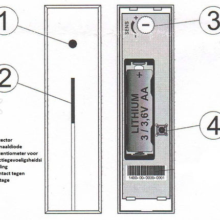 Jablotron Jablotron JA-180B Glass breakage detector