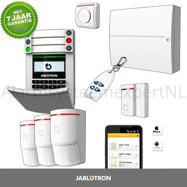 Jablotron Jablotron JA103KR sans module GSM + LAN Système d'alarme sans fil KIT (C)