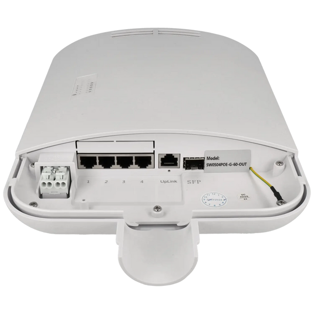 Movok Movok 6-Port PoE Gigabit Outdoor Switch, IP65 4x PoE, 2x Uplink