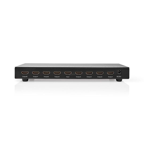 Nedis Nedis 8-Port HDMI Splitter 8x HDMI Ausgang 4K@30Hz 3.4 Gbps Metall Anthrazit